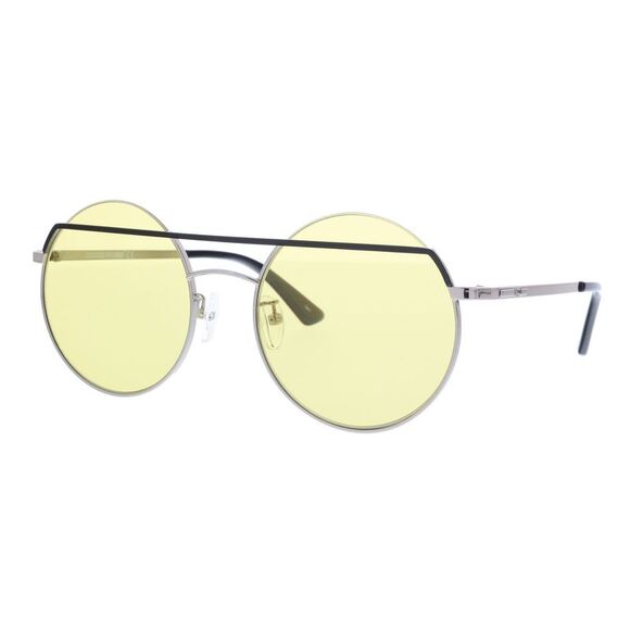 McQ MQ0164S-003 Silver Round Sunglasses